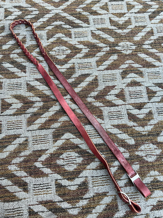 Leather Braided Loop Reins