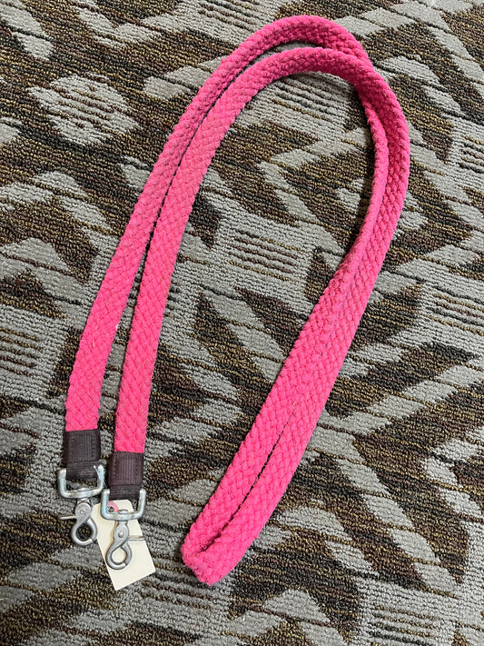Pink Cotton Loop Reins