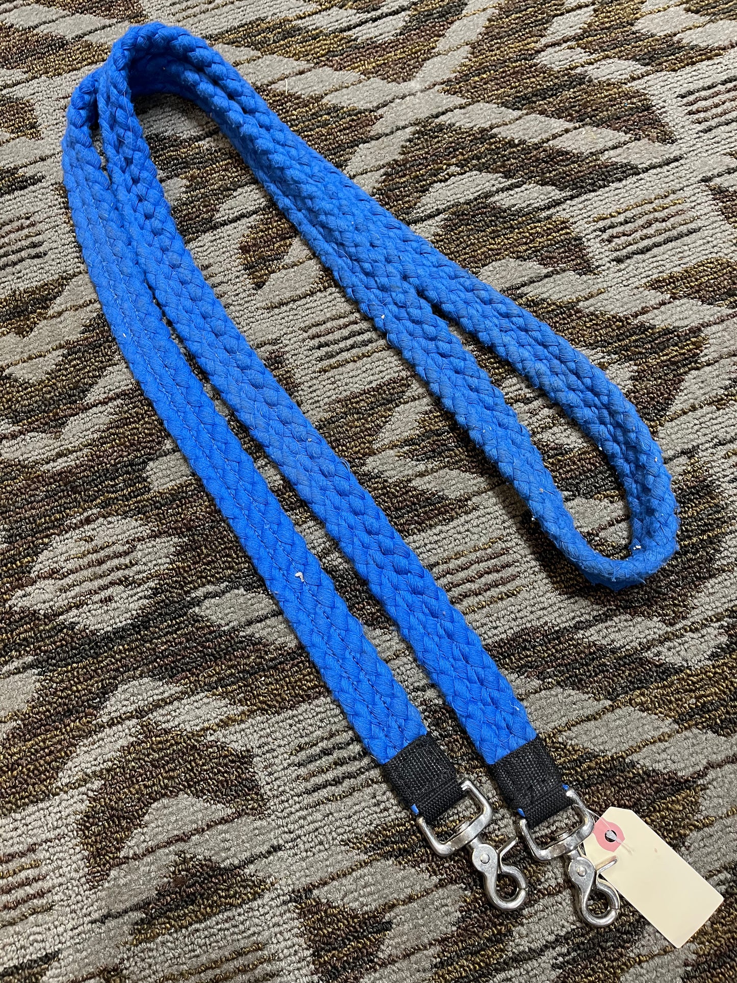 Blue Cotton Loop Reins