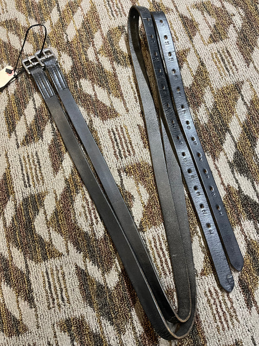 Tory Black Leathers - 64”