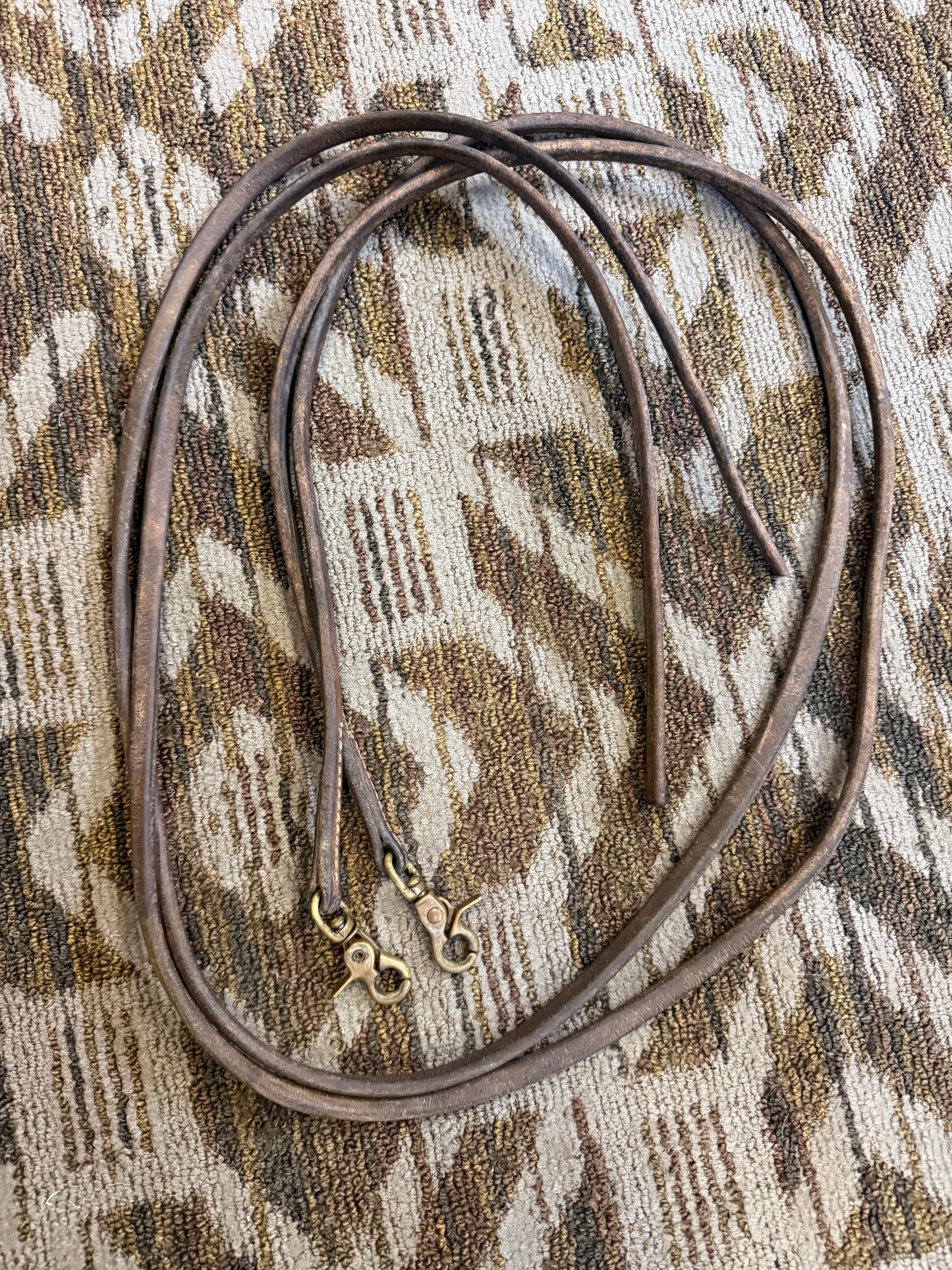 Thin Leather Split Reins w/ Snaps