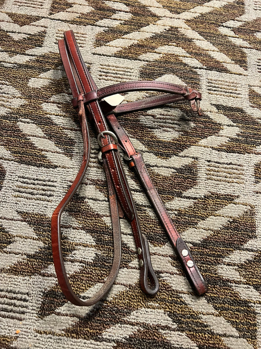 Leather Futurity Knot Headstall