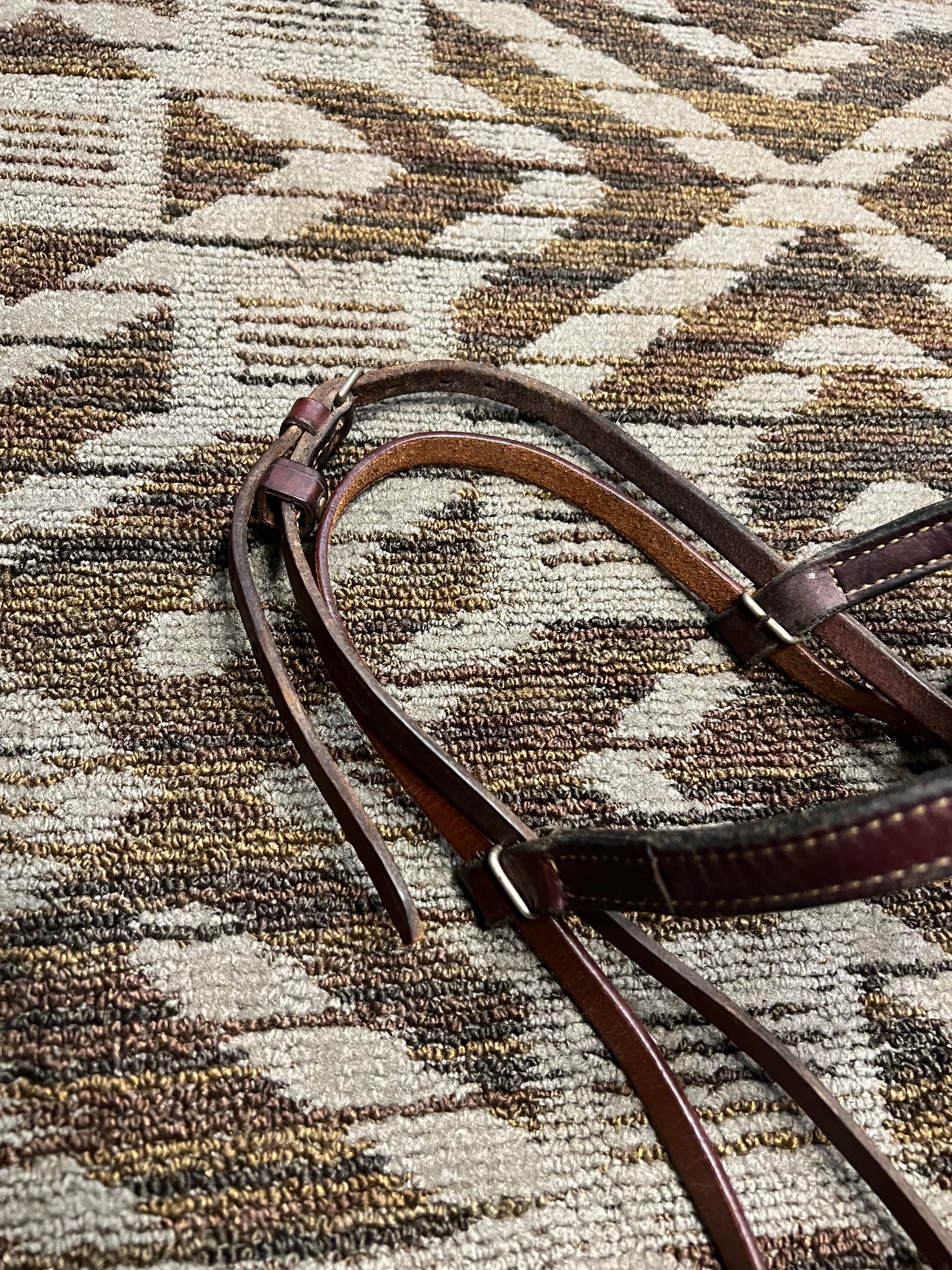 Leather Headstall w/ Adjustable Poll