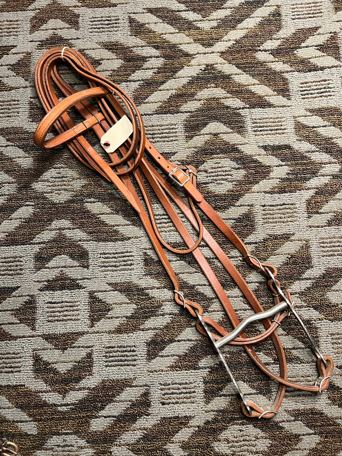 Leather Draft Headstall w/ Matching Reins