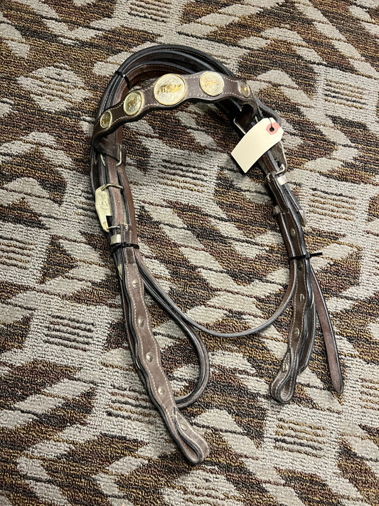 Leather Headstall w/ Matching Reins