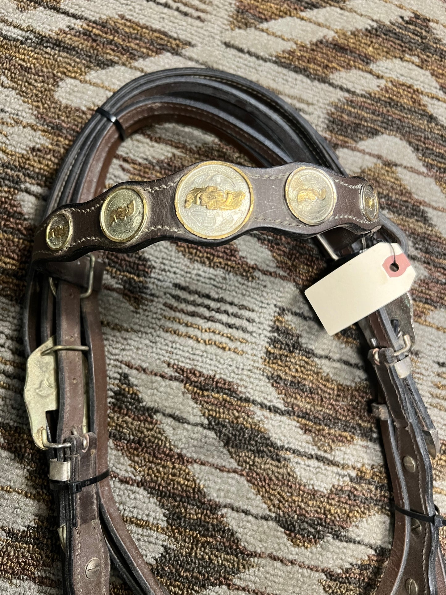 Leather Headstall w/ Matching Reins