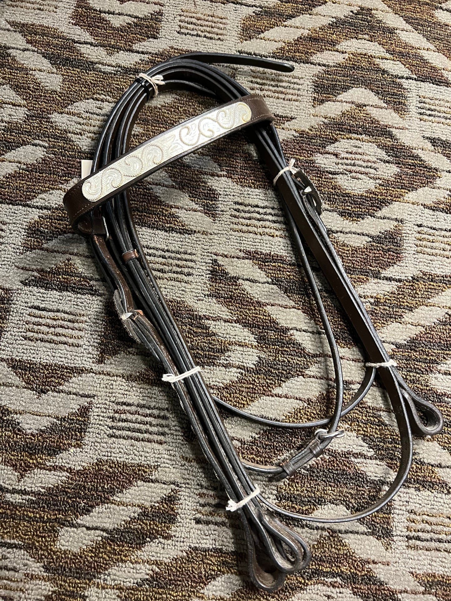 Silver Headstall w/ Matching Reins