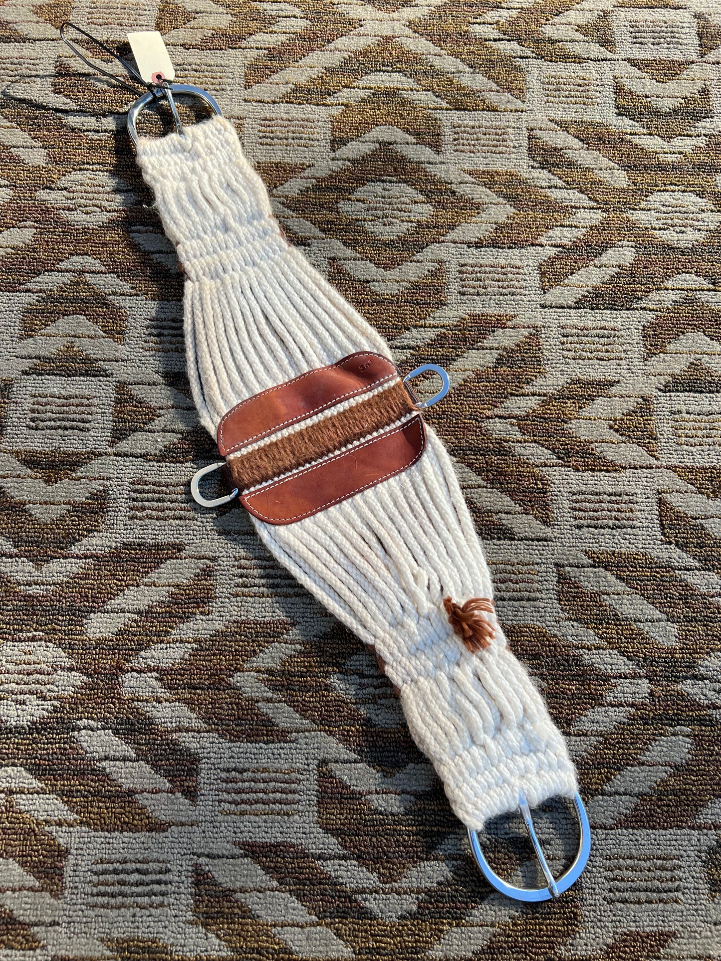 Rope Cinch w/ Leather Accents - 36”