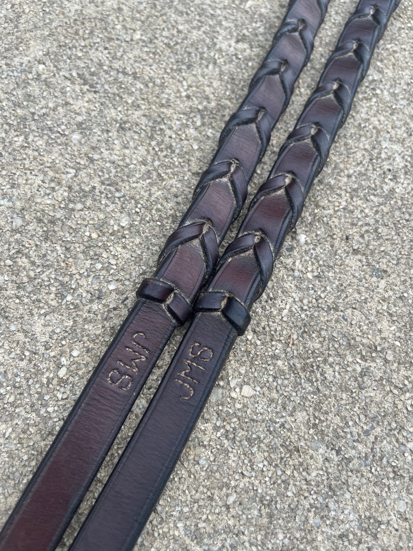 JMS Brown Laced Reins