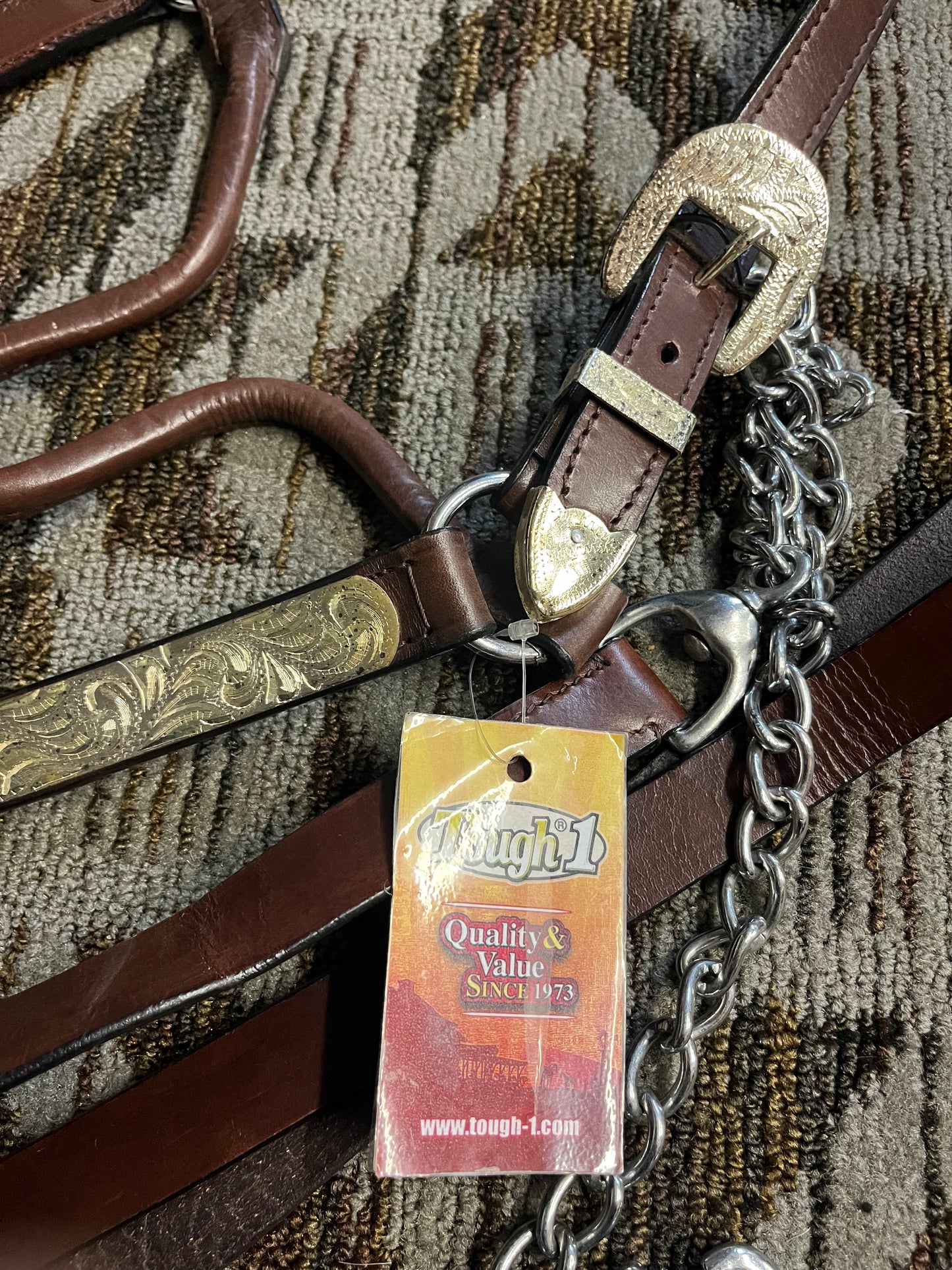 Tough 1 Show Halter w/ Matching Lead