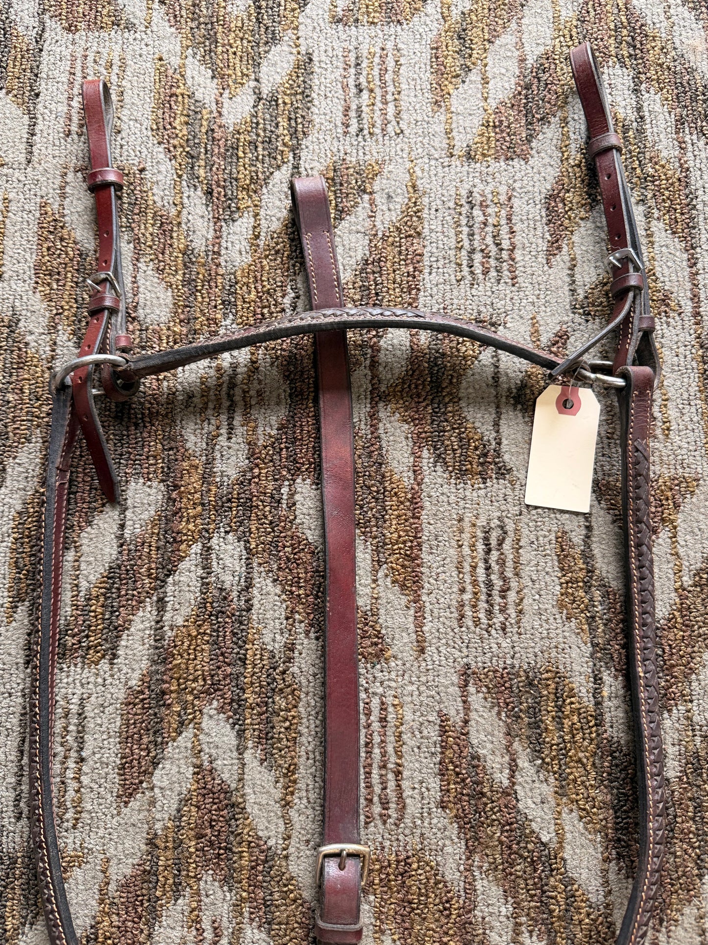 Woven Brown 3 Point Breastcollar