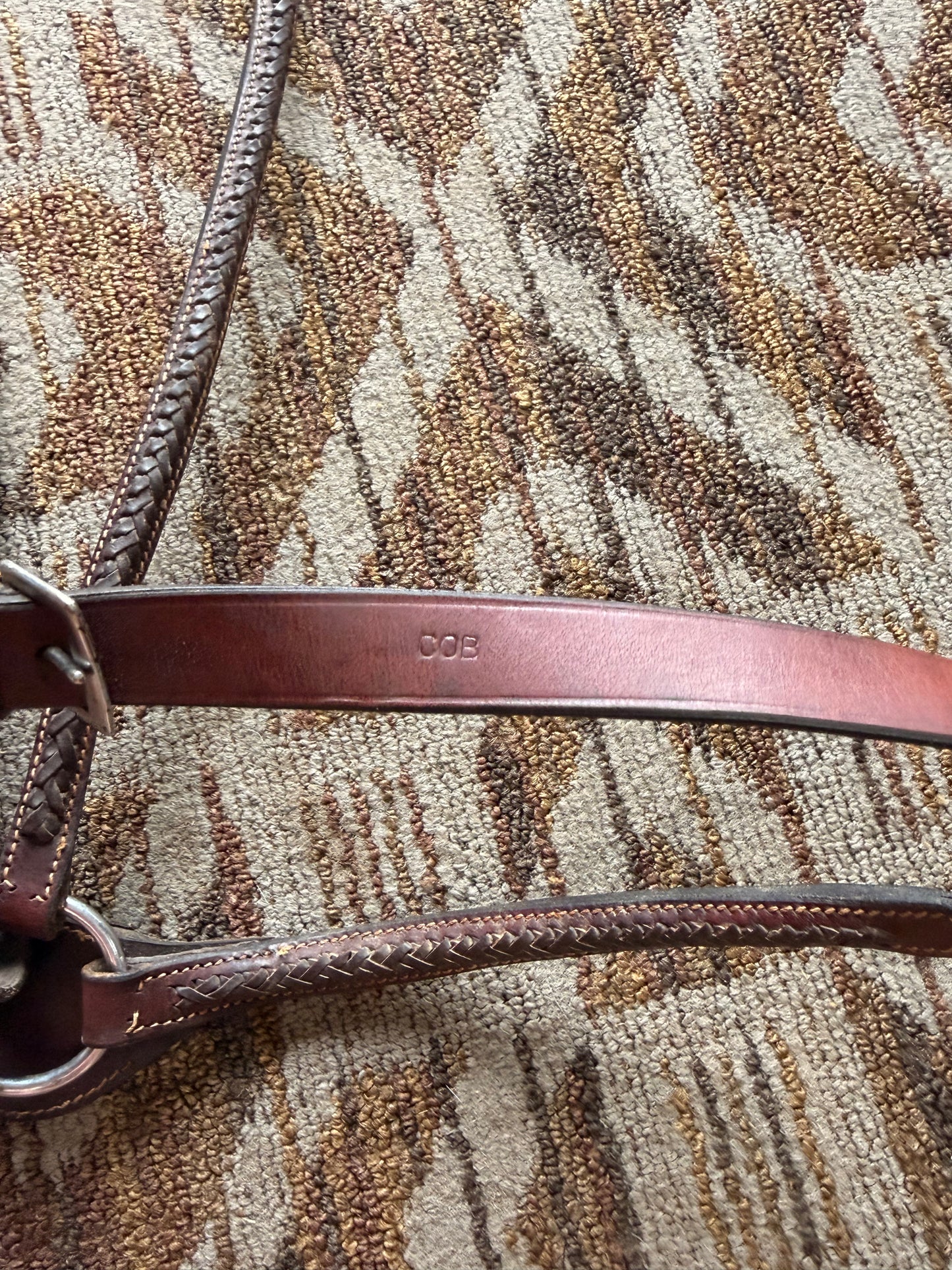 Woven Brown 3 Point Breastcollar