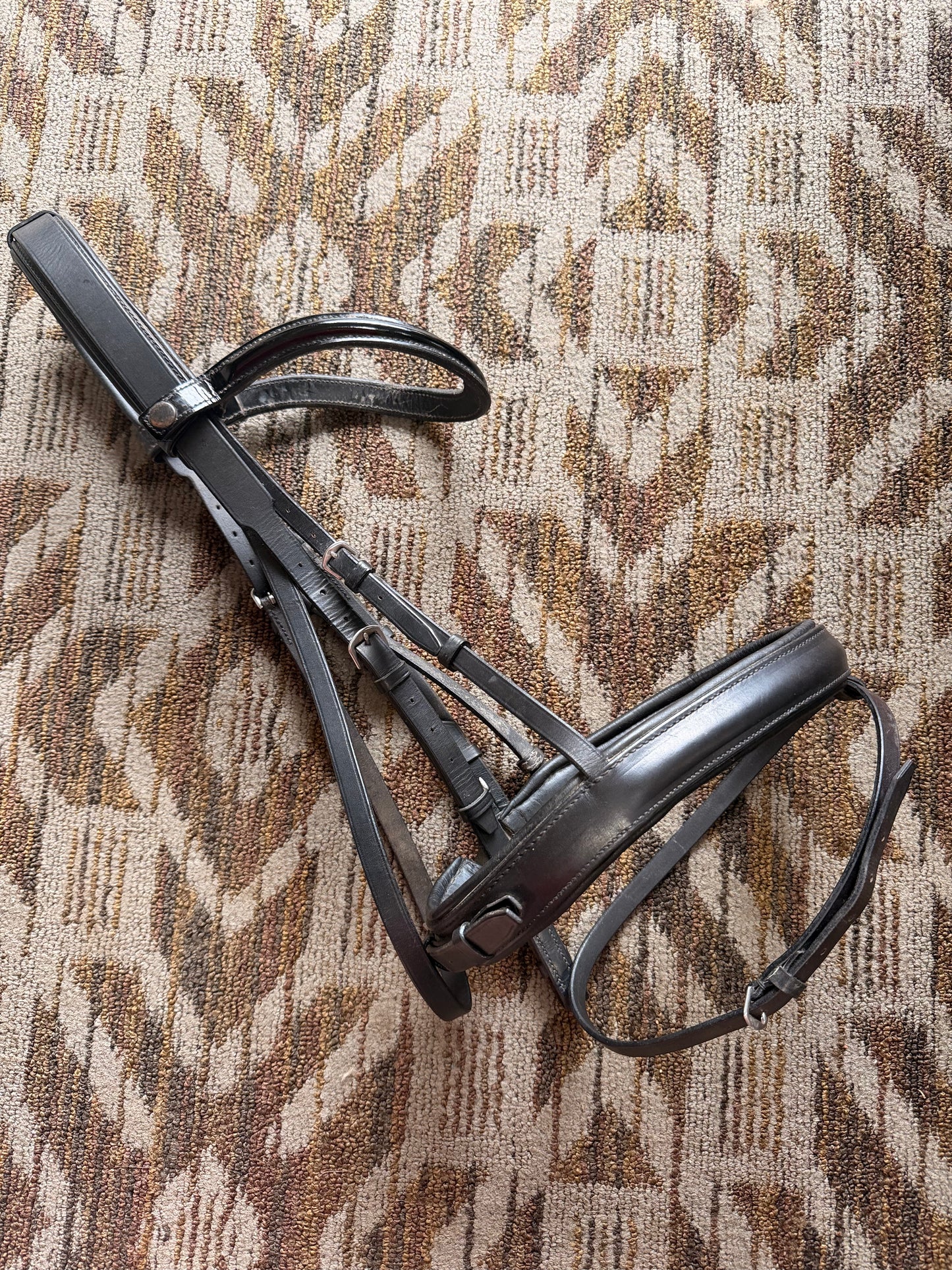 Padded Dressage Bridle w/ Thick Noseband