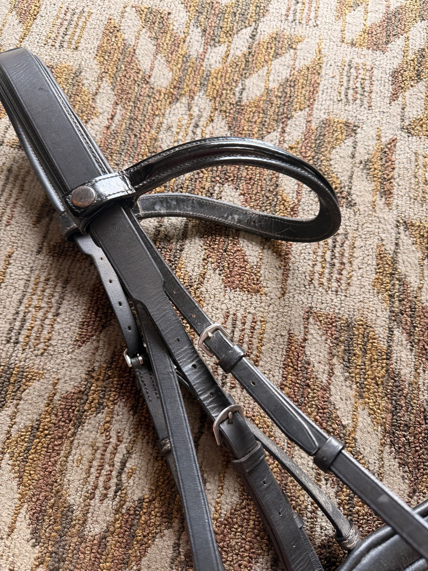 Padded Dressage Bridle w/ Thick Noseband