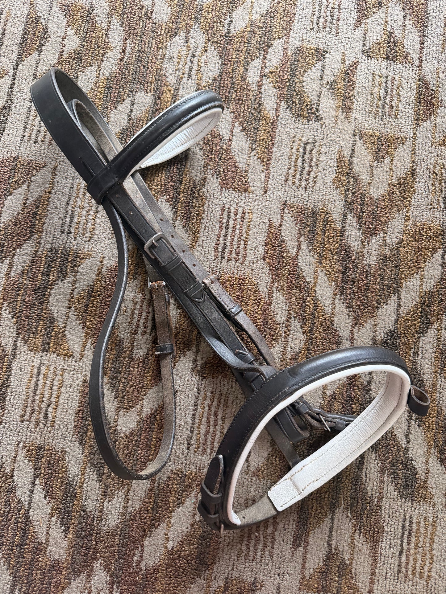Black Padded Dressage Bridle
