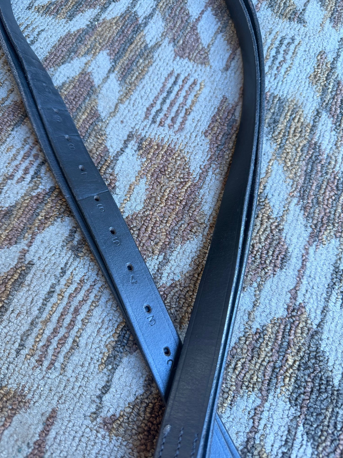 Black Soft Stirrup Leathers - 56”