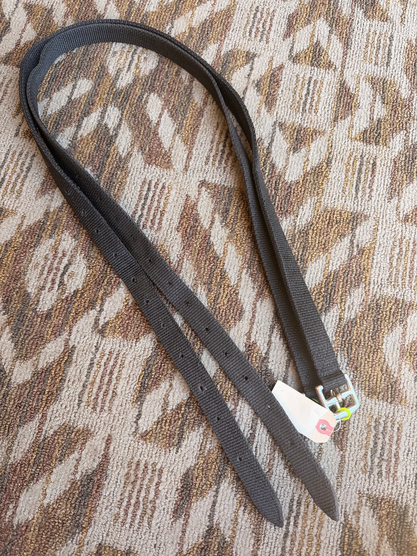 Black Nylon Stirrup Leathers - 52”
