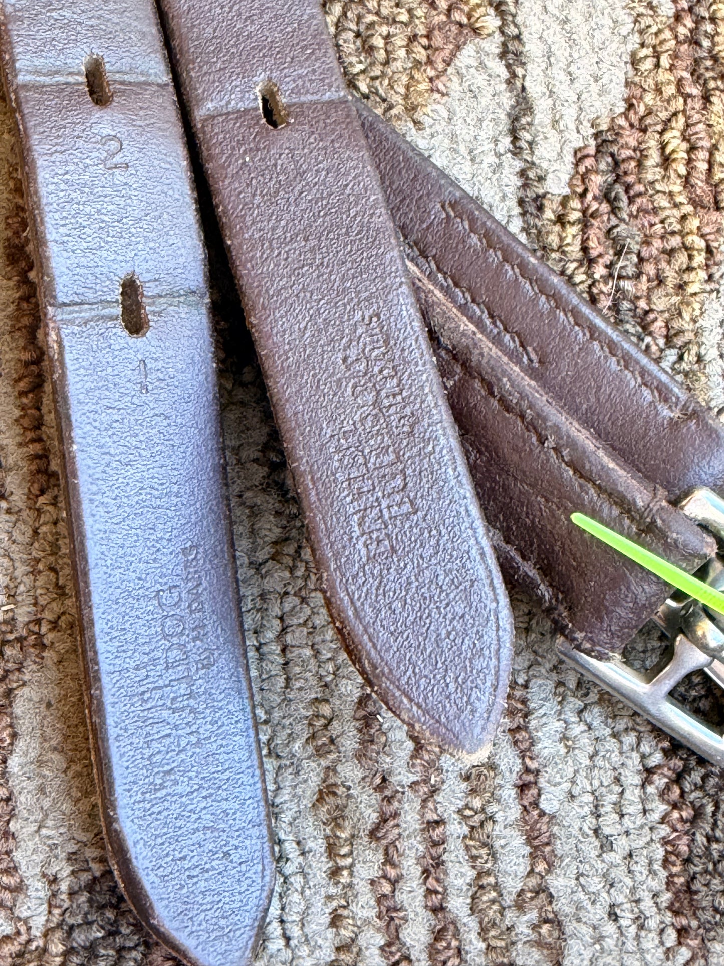 British Bulldog Soft Stirrup Leathers - 58”