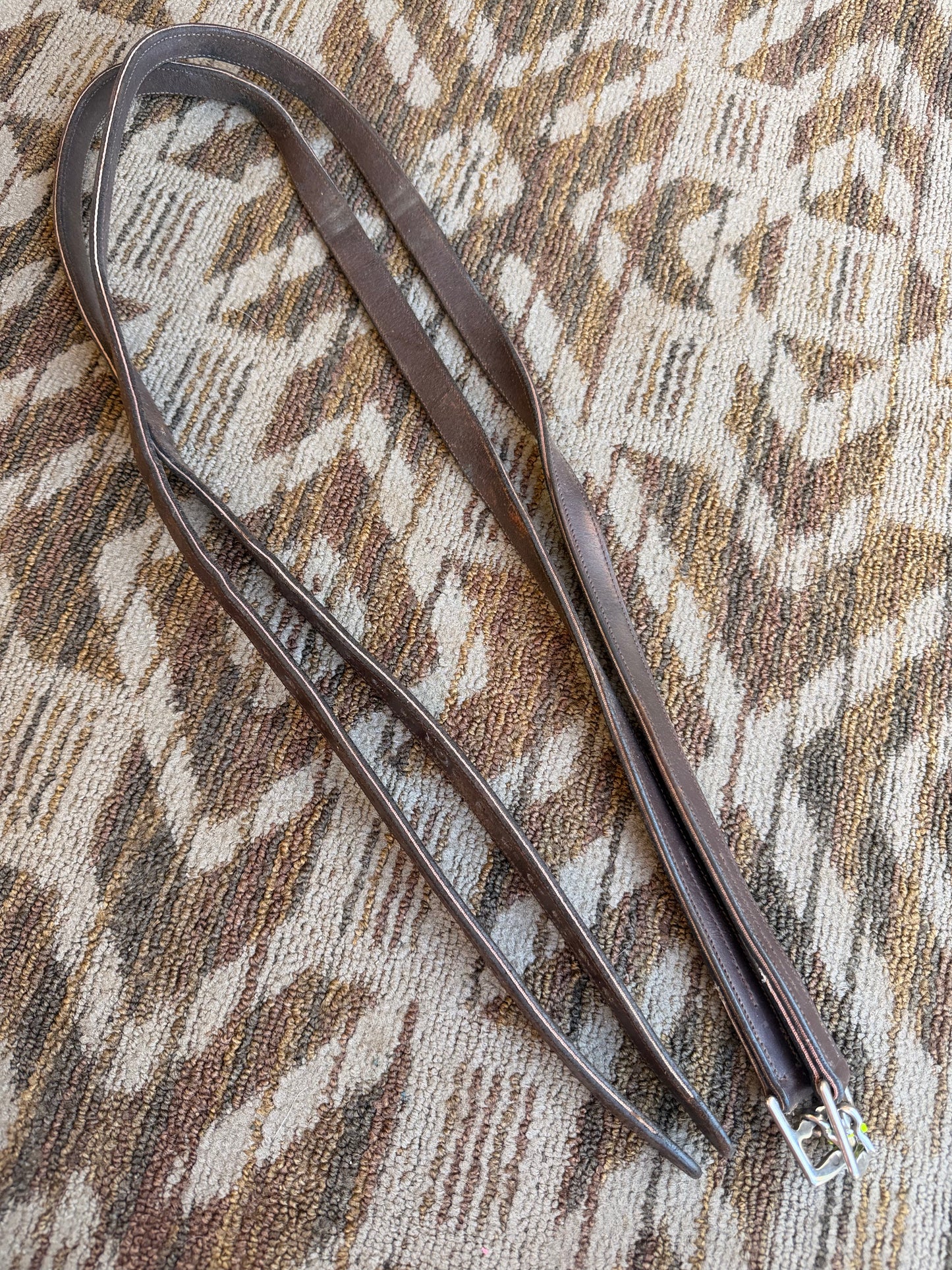 Brown Nylon Core Stirrup Leathers - 54”