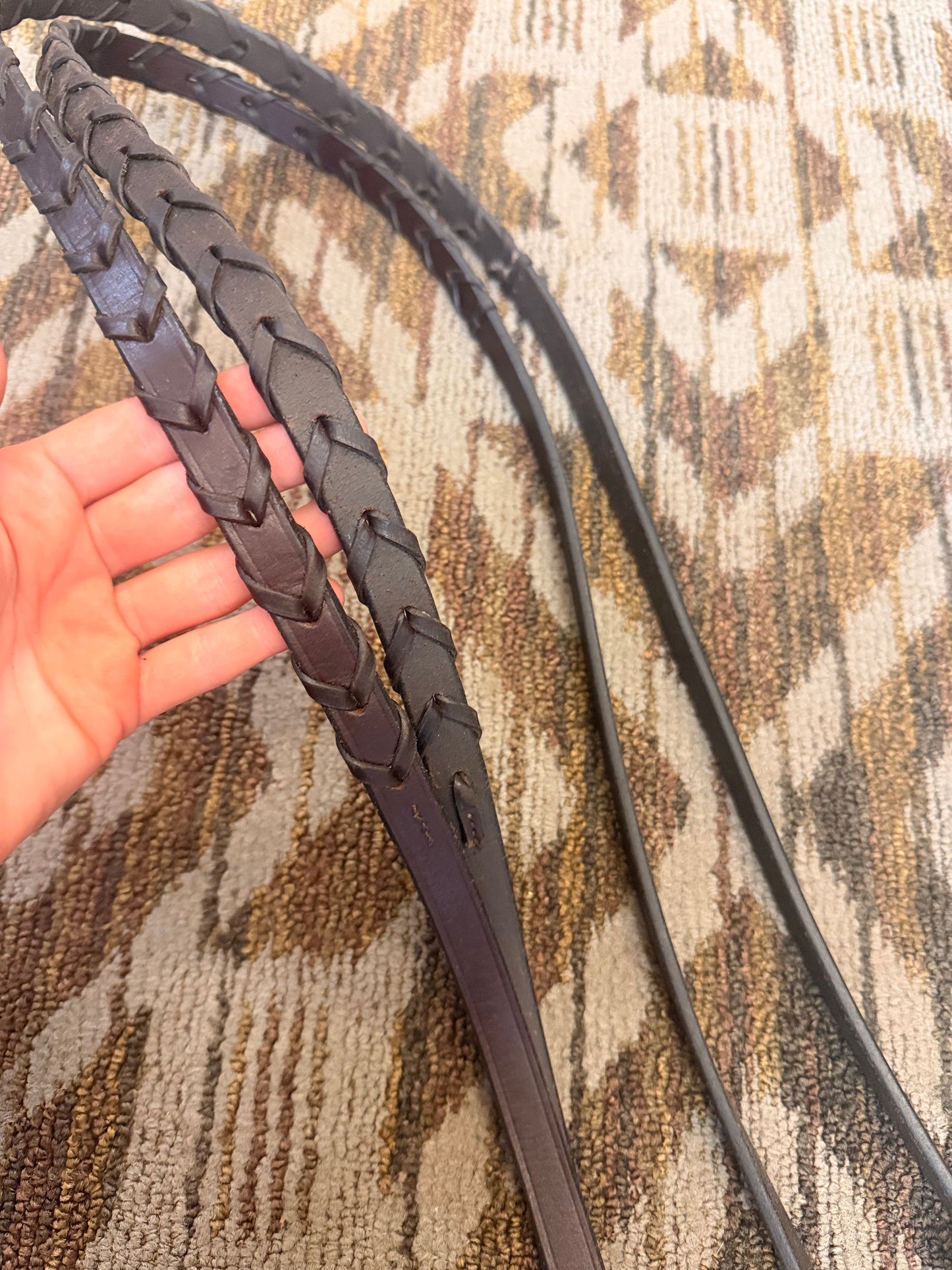 Soft Brown Laced Reins