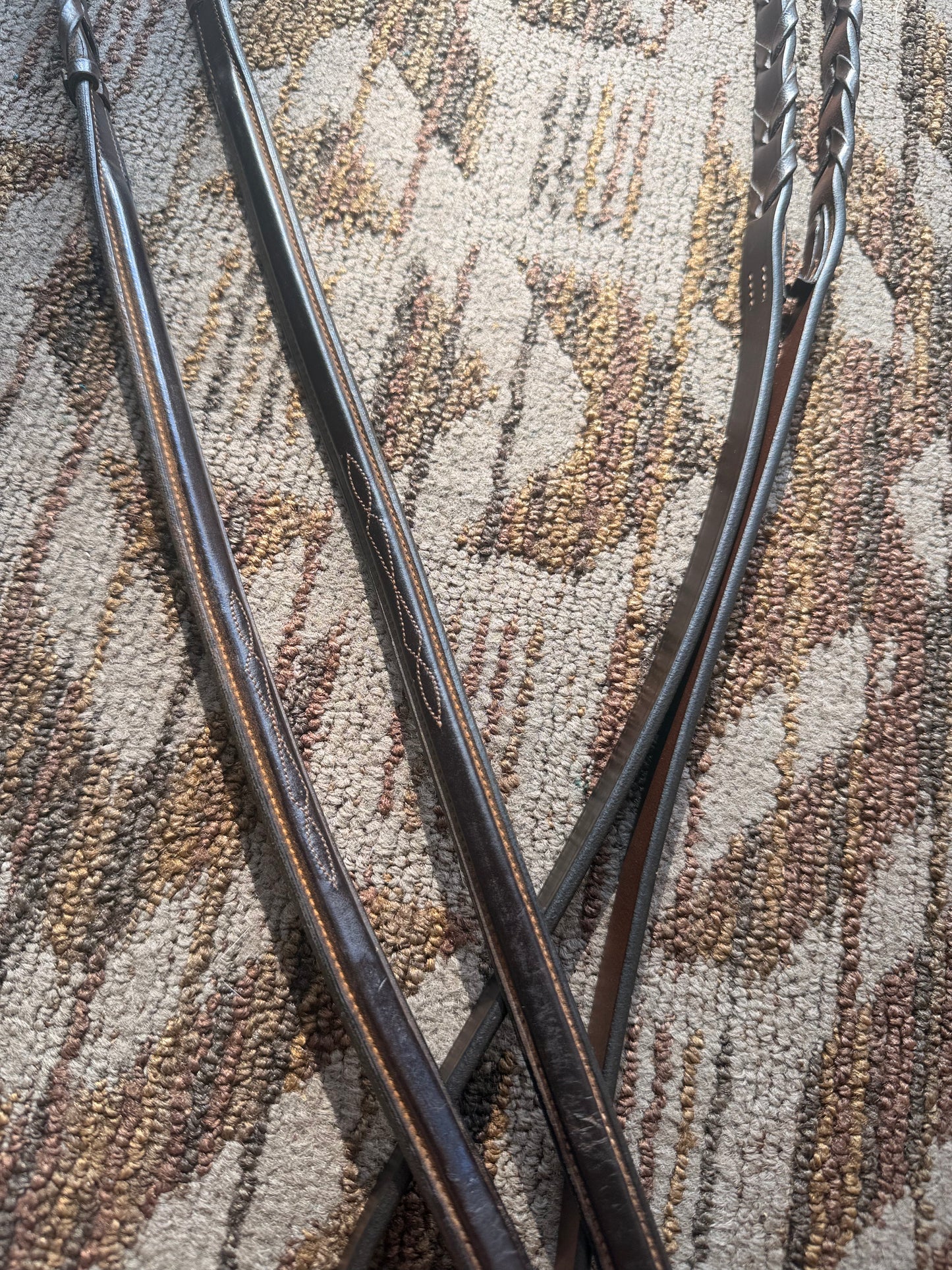 Nunn Finer Fancy Stitched Laced Reins