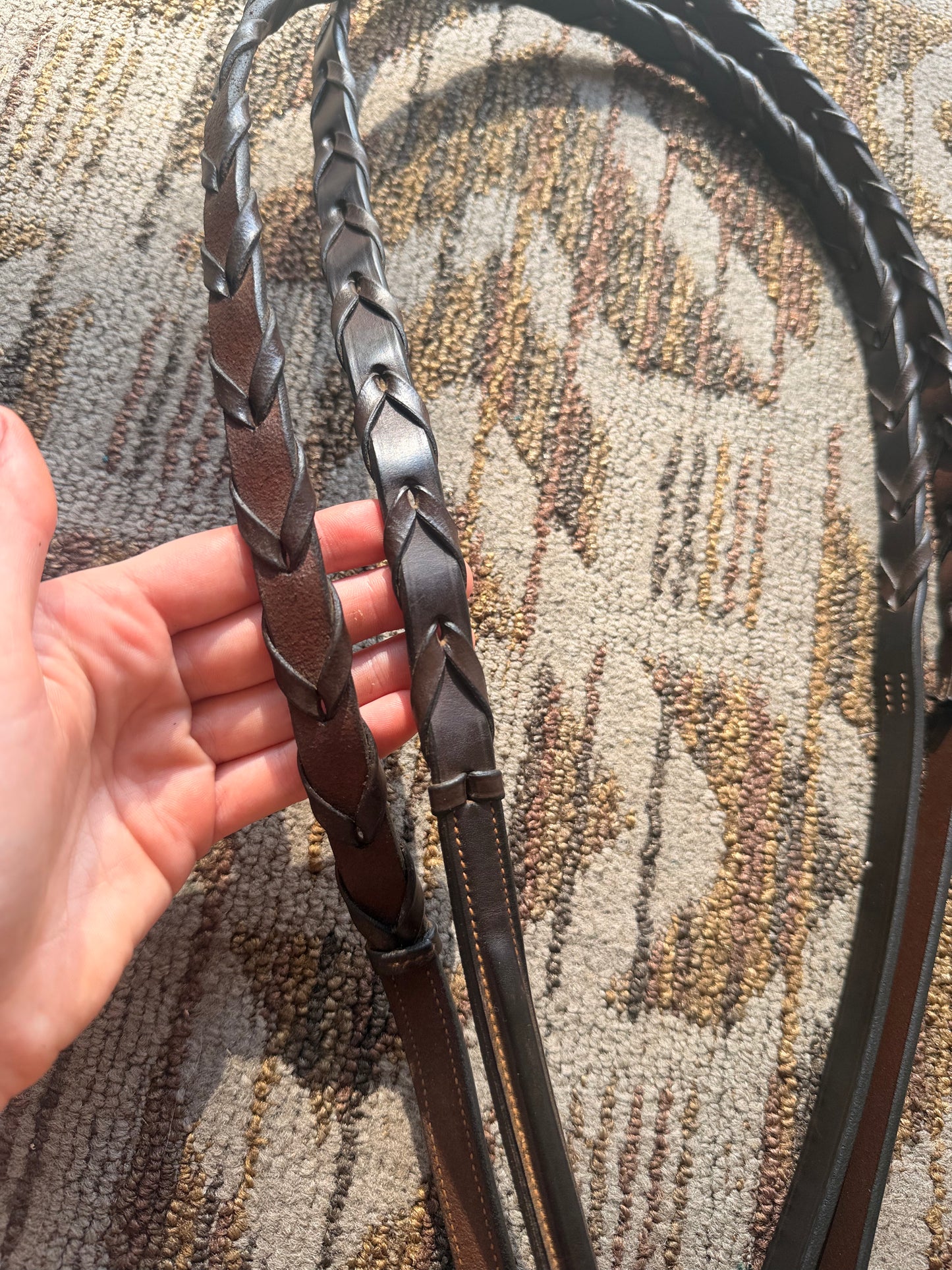 Nunn Finer Fancy Stitched Laced Reins