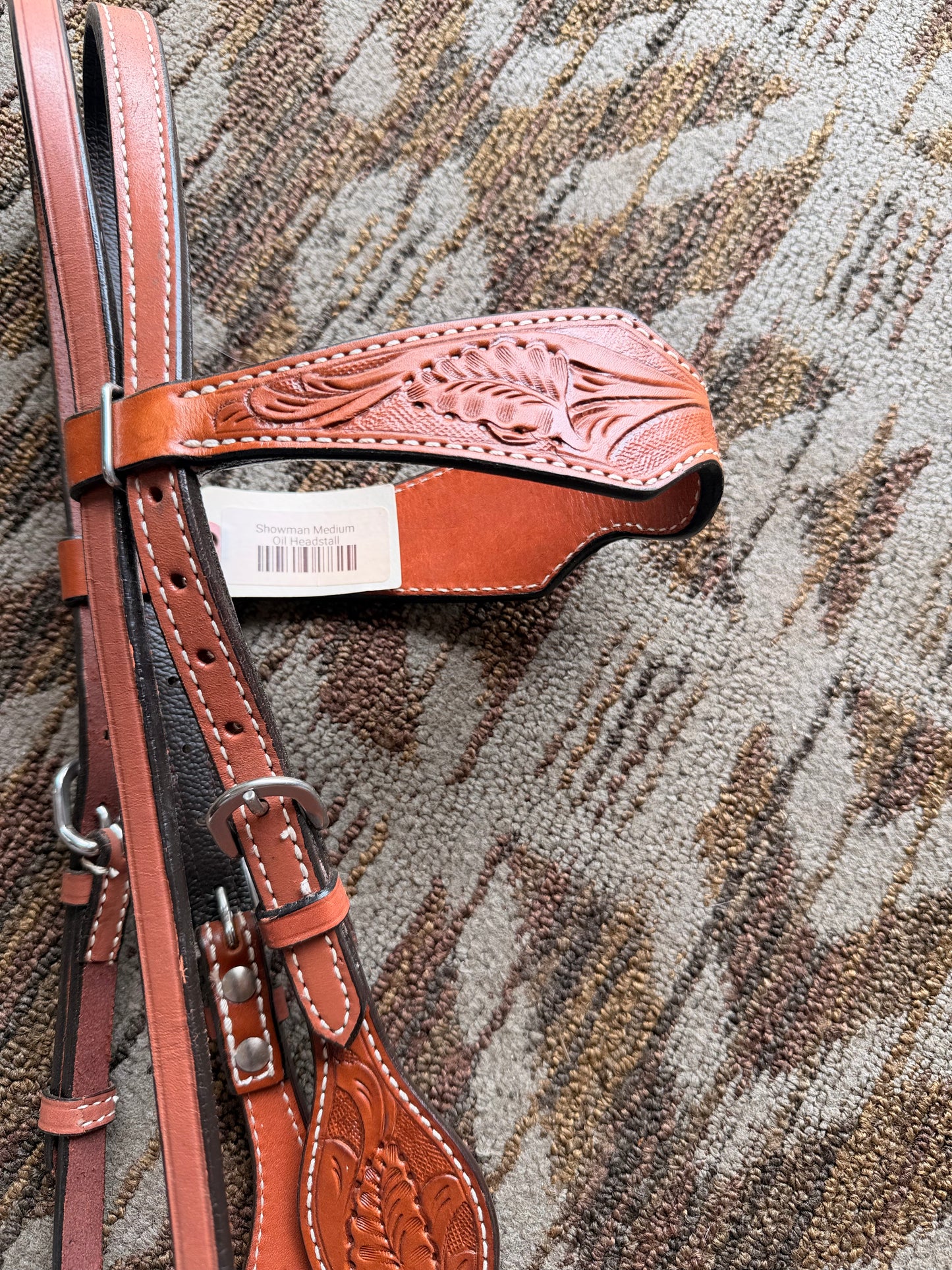 Showman Floral Tooled Headstall