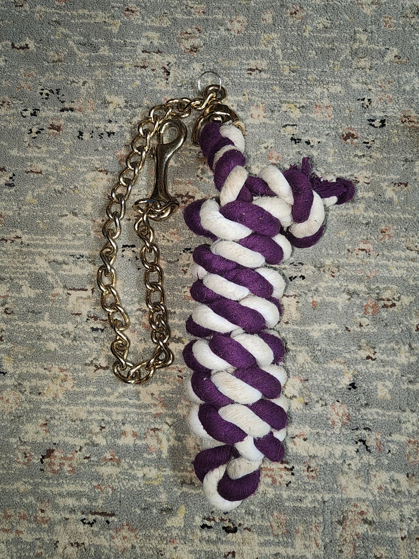 Purple and White Lead Rope