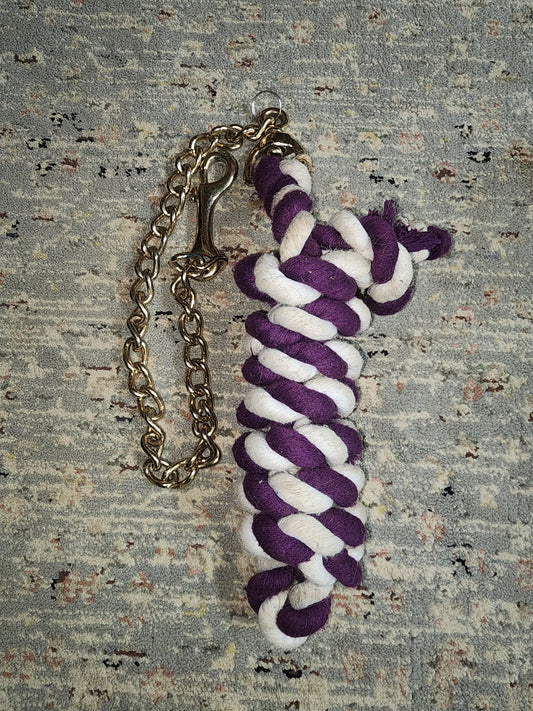 Purple and White Lead Rope