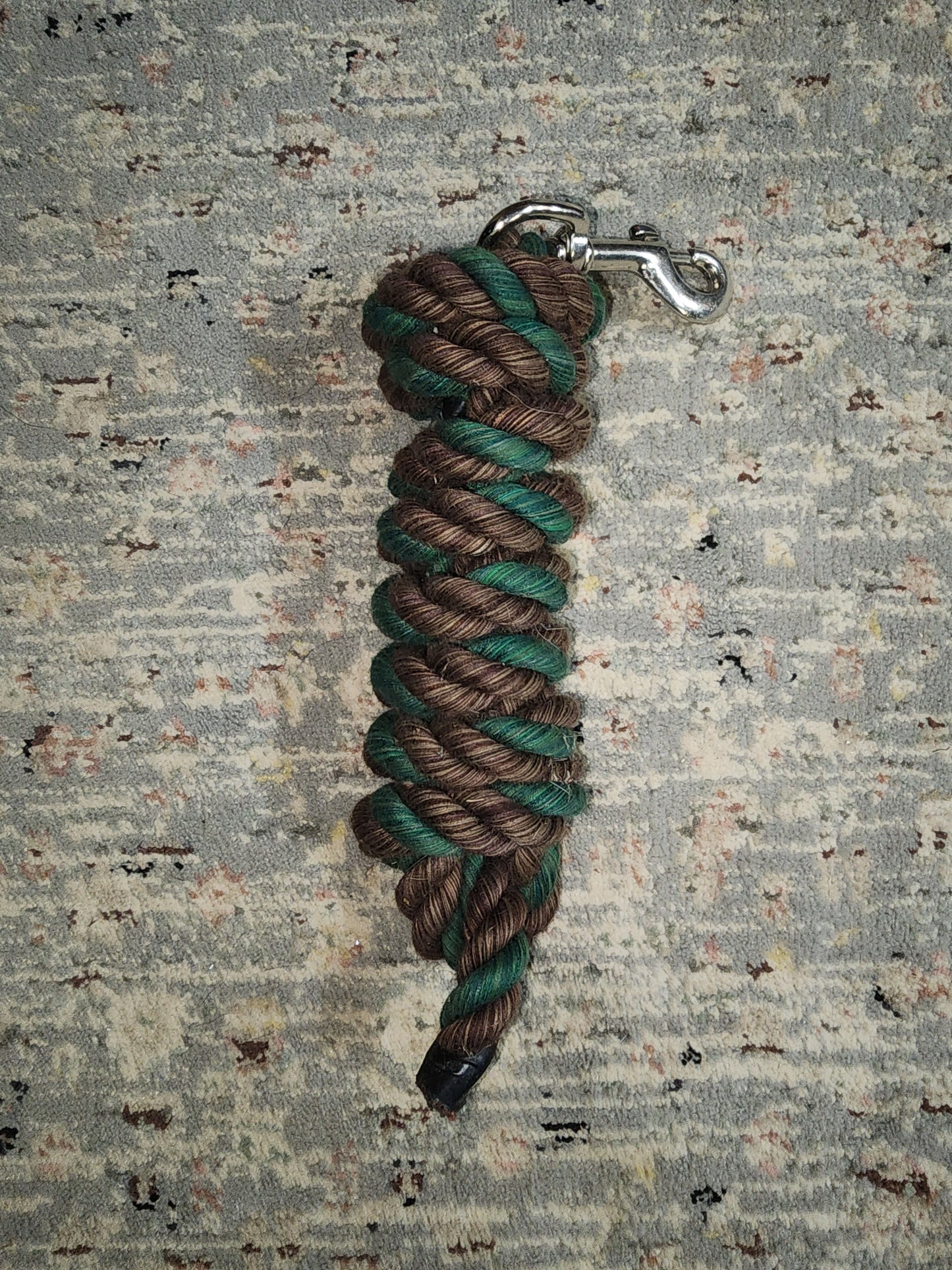 Brown and Green Lead Rope