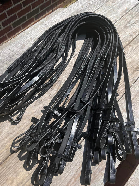 Black Rubber Reins